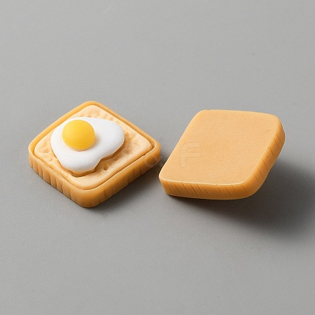 Opaque Resin Cabochons CRES-WH0010-035H-1