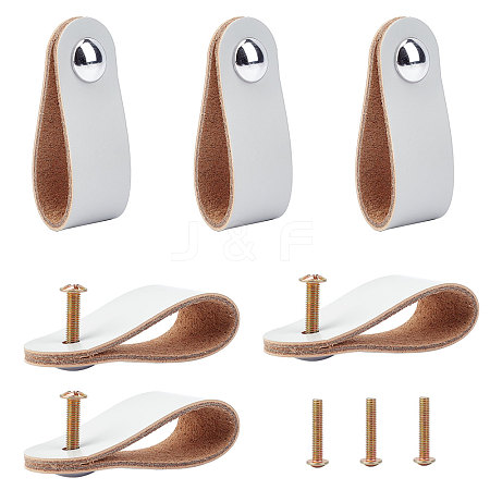 PU Leather Door Handles FIND-WH0052-53A-1