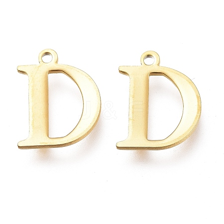 PVD Vacuum Plating  304 Stainless Steel Charms STAS-H112-D-G-1
