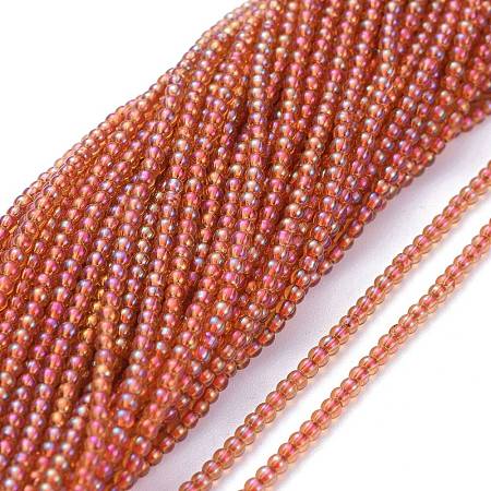 Electroplate Glass Beads Strands EGLA-K014-A-FR03-1