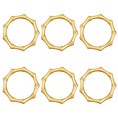 6Pcs Alloy Napkin Rings AJEW-CP0009-05G-1