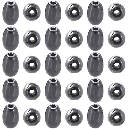 100Pcs Non-Magnetic Synthetic Hematite Beads G-BBC0001-56-1