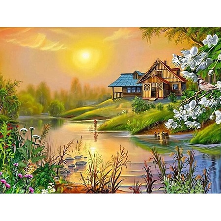 Scenery DIY Diamond Painting Kit PW-WG92649-16-1