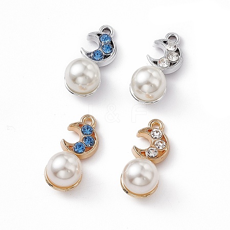 Alloy Rhinestone Pendants PALLOY-P287-18-1