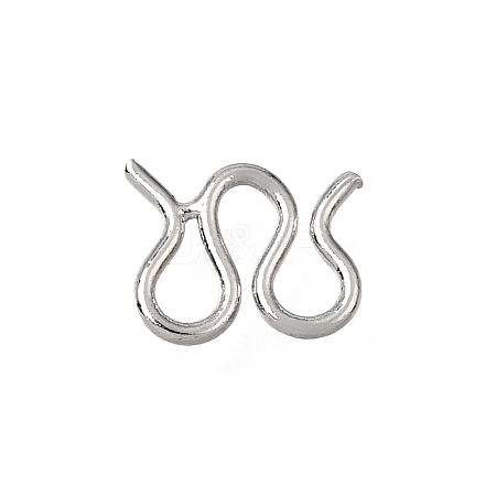 Brass M-Hook Clasps KK-CBA0DF0-14F-P-1