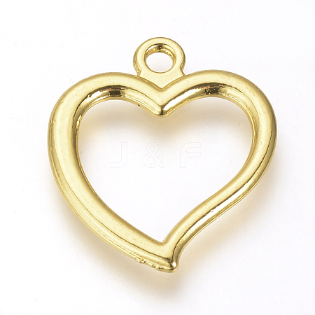 Alloy Open Back Bezel Pendants PALLOY-R098-38G-1