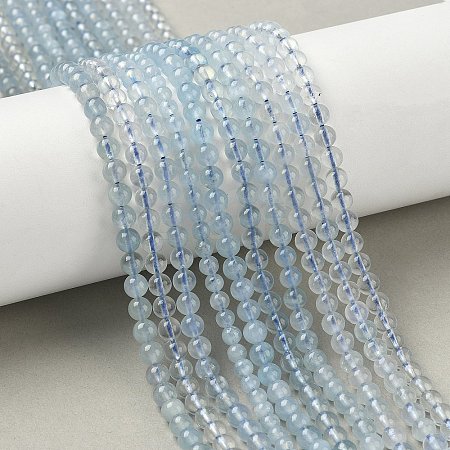 Natural Aquamarine Beads Strands G-D327-B01-5mm-1