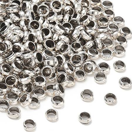 Brass Crimp Beads E002-4mm-AS-NF-1