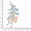 Alloy Enamel Alligator Hair Clips Finding AL-CBA8479-03KCG-3