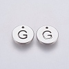 Non-Tarnish 304 Stainless Steel Charms STAS-P225-104P-07-1