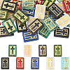 36Pcs 9 Colors Handmade Lampwork Beads LAMP-SC0001-72-1