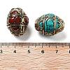 Handmade Tibetan Style Beads TIBEB-C002-09AG-01-3