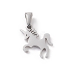 Non-Tarnish 304 Stainless Steel Charms STAS-G284-22P-1