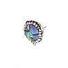 Abalone Shell/Paua Shell Stud Earring Findings X-EJEW-S198-03-4