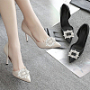 WADORN 6Pcs 3 Style Alloy Crystal Rhinestone Shoe Decorations FIND-WR0011-30-5