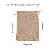 Burlap Packing Pouches Drawstring Bags ABAG-BC0001-04-3