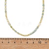 Natural Amazonite Faceted Round & Round Electroplate Synthetic Non-magnetic Hematite & Natural Pearl Beaded Necklaces NJEW-JN06549-02-4