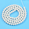 Baking Paint Pearlized Glass Pearl Bead Strands X-HY-N002-4mm-A11-4