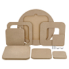 Medium Density Fiberboard (MDF) Portable Clay Wedging Board with Built AJEW-PH0006-65B-1