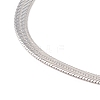 304 Stainless Steel Herringbone Chains Bracelet for Men Women BJEW-D450-01P-03-2