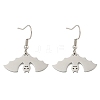 Non-Tarnish Halloween Theme 304 Stainless Steel Dangle Earrings for Women EJEW-F338-05P-1
