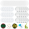 DIY Sublimation Blank Flat Round Brooch Pin Making Kit DIY-WH0430-387B-1