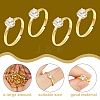 40Pcs Adjustable Alloy Rhinestone Finger Rings for Women RJEW-SP0001-02G-3