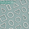32Pcs 8 Style 304 Stainless Steel Linking Rings STAS-UN0020-52P-4