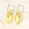 Horse Eye Brass Hoop Earrings for Women EJEW-U057-06D-03GP-1