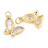 Brass Micro Pave Cubic Zirconia Pendants CU-CBA908F-05G-02-2