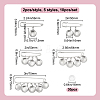 10Pcs 5 Styles Steel Heavy Duty Safety Pins Brooch Pins JEWB-DR00005-2