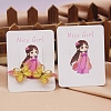 Rectangle Paper Hair Clip Display Cards CDIS-C004-03B-1