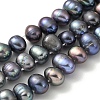 Dyed Natural Cultured Freshwater Pearl Beads Strands PEAR-A006-29A-2