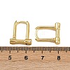 Brass Micro Pave Cubic Zirconia Lock Hoop Earrings EJEW-B146-01G-5
