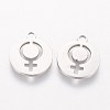 201 Stainless Steel Charms STAS-Q201-T096-2
