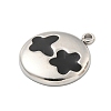 304 Stainless Steel Pendants STAS-L080-014P-02-2