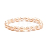 Natural Pearl Beaded Stretch Bracelet for Women BJEW-JB08868-05-1