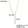 304 Stainless Steel Pendant Necklaces STAS-OY016-71G-2