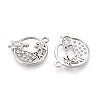 Alloy and Rhinestone Pendants PALLOY-T092-18C-P-2