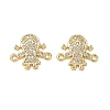 Brass Micro Pave Colorful Cubic Zirconia Connector Charms for Jewelry Making CU-CBAAA59-01G-03-1