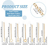   28Pcs 14 Style 304 Stainless Steel Chain Extender STAS-PH0004-70-3