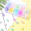 9 Colors Transparent Acrylic Beads Caps OACR-FS0001-72-8