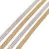 Craftdady 2 Colors Electroplate Brass Rhinestone Strass Chains CHC-CD0001-05-8