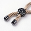 Nylon Twisted Cord Bracelet Making MAK-K006-02B-3