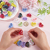 48Pcs 8 Colors Opaque Acrylic Beads OACR-SC0001-87-3