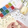 4000Pcs 10 Colors 8/0 Glass Bugle Beads SEED-YW0002-69-4