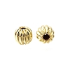 Brass Corrugated Beads KK-V011-01A-G-1