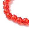 Transparent Plastic Beaded Stretch Bracelets for Children BJEW-JB11507-03-4