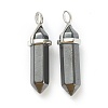 Synthetic Non-magnetic Hematite Pointed Pendants G-M378-01P-A16-2