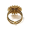 Ion Plating(IP) Sun 304 Stainless Steel Open Cuff Rings STAS-Z060-08G-03-3